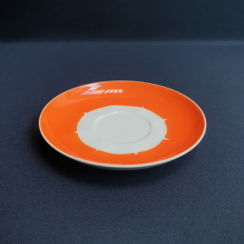 Чайное блюдце Рига, фарфор, крытьё. Винтаж СССР.