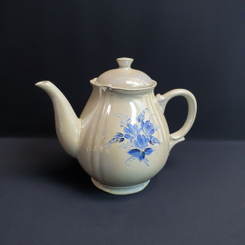 Доливной чайник, керамика роспись 3 л, винтаж СССР