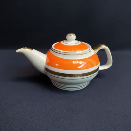 Чайник Вербилки, фарфор крытье позолота 0.5 л, винтаж СССР