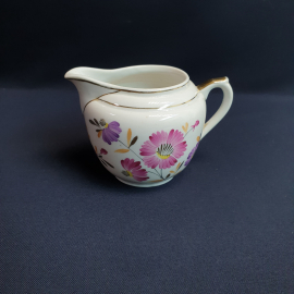 Сливочник Вербилки, фарфор деколь позолота 250 мл, винтаж СССР