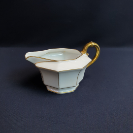 Сливочник PT Bavaria Tirschenreuth, фарфор позолота 250 мл, винтаж ГДР