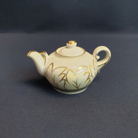 Чайник Березновский з-д, фарфор позолота 100 мл, винтаж СССР