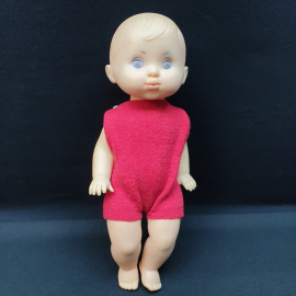 Пупс 39 см, ф-ка "8 марта", резиновый, отсут. звук. модуль. Винтаж, СССР.