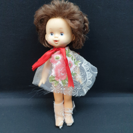 Кукла 35 см, пластик, конечности резина. Винтаж, СССР.