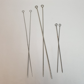 Три пары разного размера металлических спиц для вязания. Винтаж, СССР.