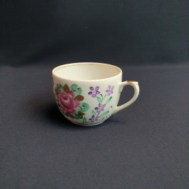 Кружка Вербилки, фарфор роспись позолота 200 мл, винтаж СССР