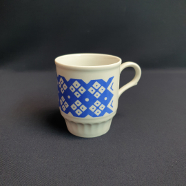 Кружка Дулево, фарфор декол  200 мл, винтаж Россия