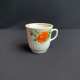 Кружка Суммы, фарфор деколь позолота 225 мл, винтаж СССР