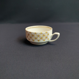 Чашка Рига, фарфор деколь позолота 150 мл, винтаж Латвия