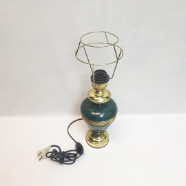 Лампа настольная 42 см, рабочая, пластик. Винтаж, СССР.