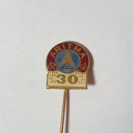 Значок футбольный клуб Aritma, Чехия, Прага, винтаж коллекционный