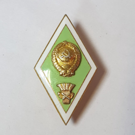 Значок, Сельско-хозяйственный (сельхоз) институт. СССР, винтаж коллекция