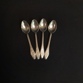 Набор чайных ложек нержавейка 4 шт,винтаж СССР