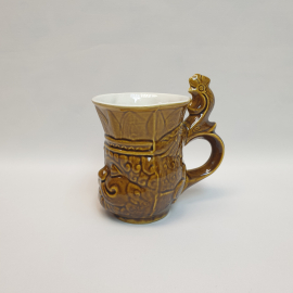 Пивная кружка Изолятор, обливная керамика 0.5 л, Россия