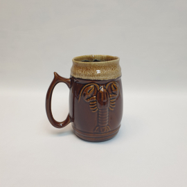 Пивная кружка Рак, обливная керамика 0.5 л, Россия