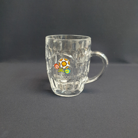 Пивная кружка Euro 2012, стекло деколь 0.5 л, Россия