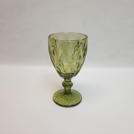 Бокал, цветное стекло 310 мл высота 17 см, винтаж СССР