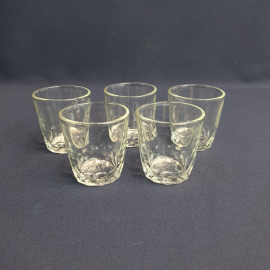 Набор из 5 стопок, стекло 75 мл высота 6 см, винтаж СССР