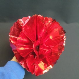 Новое новогоднее украшение фольгированный шар, диаметр 19 см, сост. идеал. Винтаж.