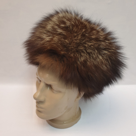 Шапка женская из натурального меха, обхват головы 56 см. Винтаж.