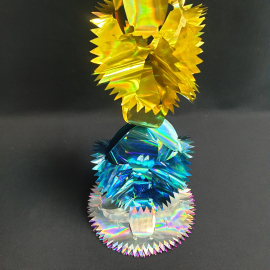 Новая новогодняя гирлянда из фольги, диаметр 13 см. Винтаж.