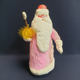 Дед Мороз ватный, высота 35 см, винтаж СССР