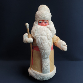 Дед Мороз ватный, высота 39 см, винтаж СССР