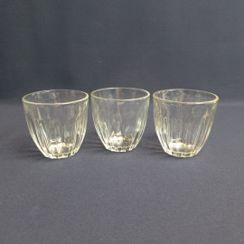 Набор из 3 стаканов, стекло 190 мл 8 см, винтаж СССР