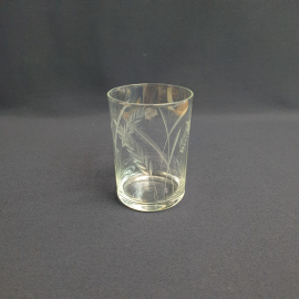 Стакан, стекло гравировка 250 мл, винтаж СССР