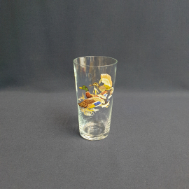 Стакан, стекло деколь 300 мл, винтаж СССР