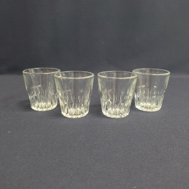 Набор из 4 стопок, стекло 60 мл 6 см, винтаж СССР