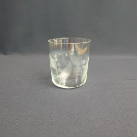 Стакан, стекло гравировка 310 мл, винтаж СССР