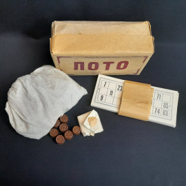 Игра настольная "Лото", пластиковые бочонки  , СССР