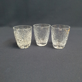 Набор из 3 стопок, хрусталь 70 мл высота 7 см, винтаж СССР