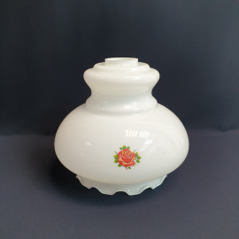 Плафон для люстры, матовое стекло деколь 5.6 см, винтаж СССР