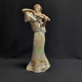 Статуэтка Волшебная скрипка, фарфор высота 26 см, винтаж СССР