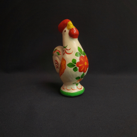 Городецкий петушок, деревянный сувенир,высота 15 см,винтаж СССР