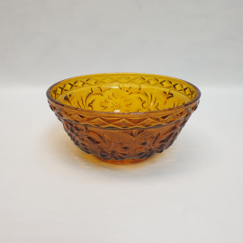 Ваза салатник, цветное стекло высота 9 см, винтаж СССР