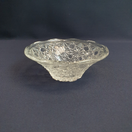 Ваза конфетница, стекло высота 6 см,винтаж СССР