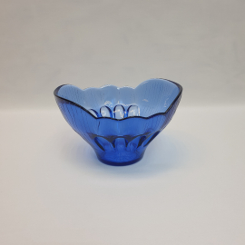 Салатник, кобальтовое стекло высота 11 см, винтаж СССР