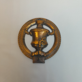 Самовар крючок, вешалка - ключница 11х11 см, литье. Винтаж, СССР.