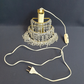 Настенное бра "Донецкий огонек", рабочая, стекло, металл, длина 22 см. Винтаж, СССР.