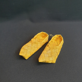 Лапти сувенирные плетеные, длина 14 см. Винтаж.