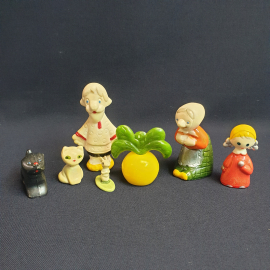 Полный набор "Репка" колкий пластик. Винтаж, СССР.