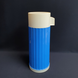 Термос стеклянная колба на 1 литр, пластик. Винтаж, СССР.