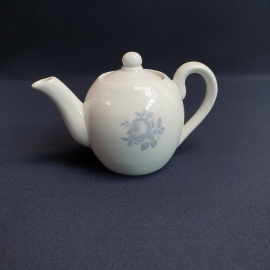 Чайник Дулево, фарфор деколь 0.3 л, винтаж СССР