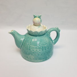 Чайник, керамика 0.75 л, винтаж СССР