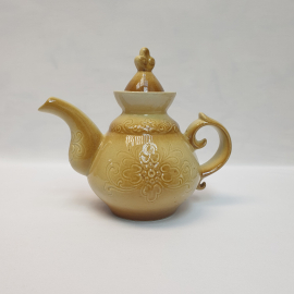 Чайник, керамика 0.6 л сколы, винтаж СССР