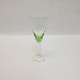 Бокал, цветное стекло 70 мл 135 мм, винтаж СССР