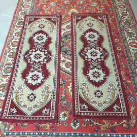 Две дорожки 173х60 см, шерсть, есть пятна. Винтаж, СССР.